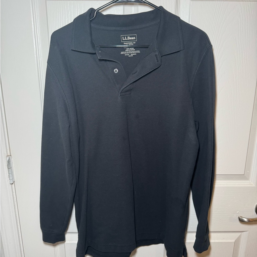 L.L. Bean Men's Dark Polo Shirt